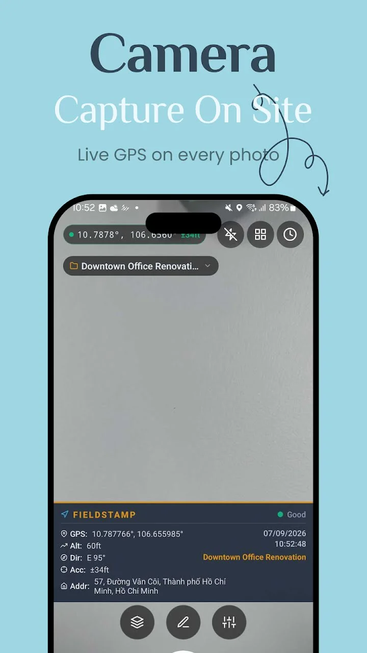 GPS-stamped photos
